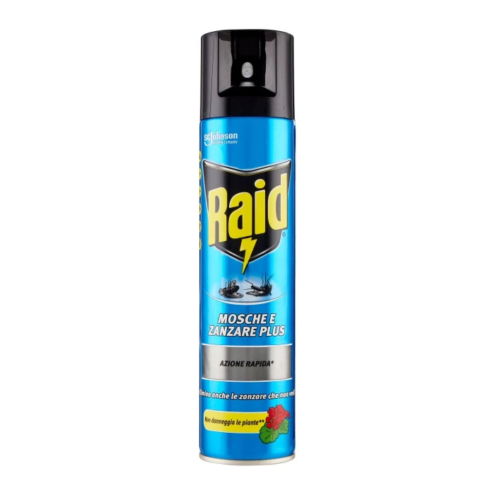 Raid Mosche e Zanzare Plus, 400 ml