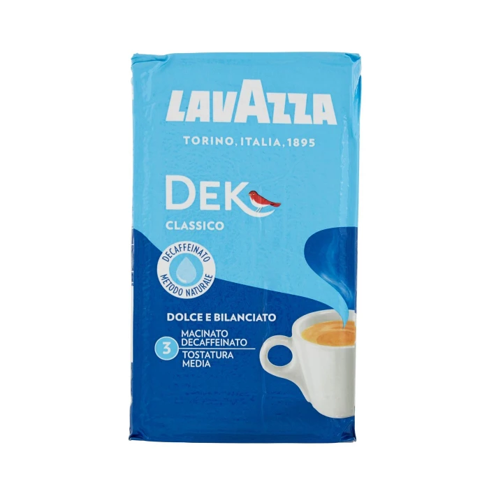 Lavazza, Dek Classico Caffè Macinato Decaffeinato - 250 g