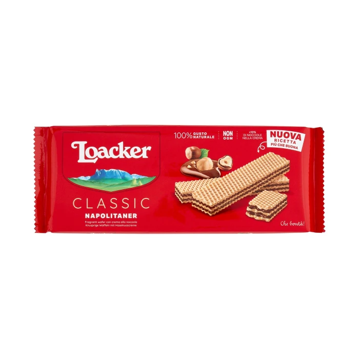 Loacker Wafer Classic Napolitaner 175g con crema alla nocciola