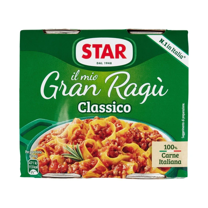 Star il mio Gran Ragù Classico 2 x 180 g