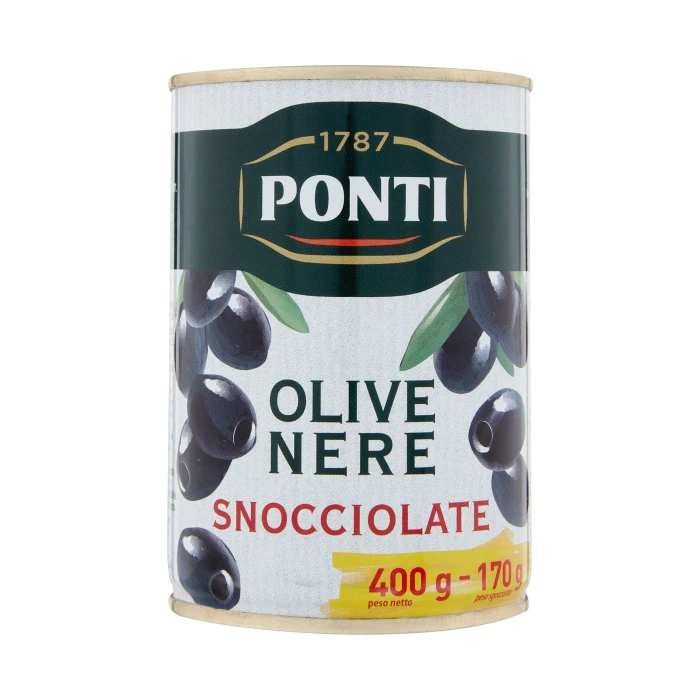 Ponti Olive Nere Snocciolate 400 g