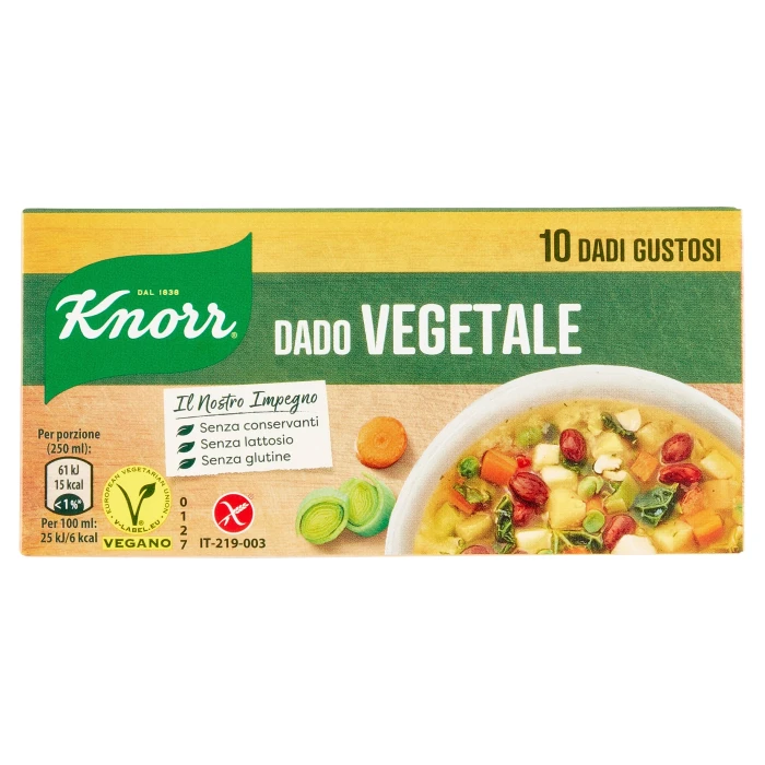 Knorr Dado Vegetale 10 Dadi 100 g