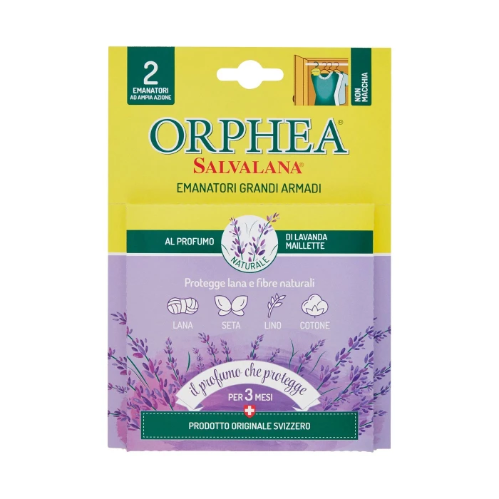 Orphea Salvalana Emanatori Grandi Armadi al Profumo di Lavanda Maillette 2 pz