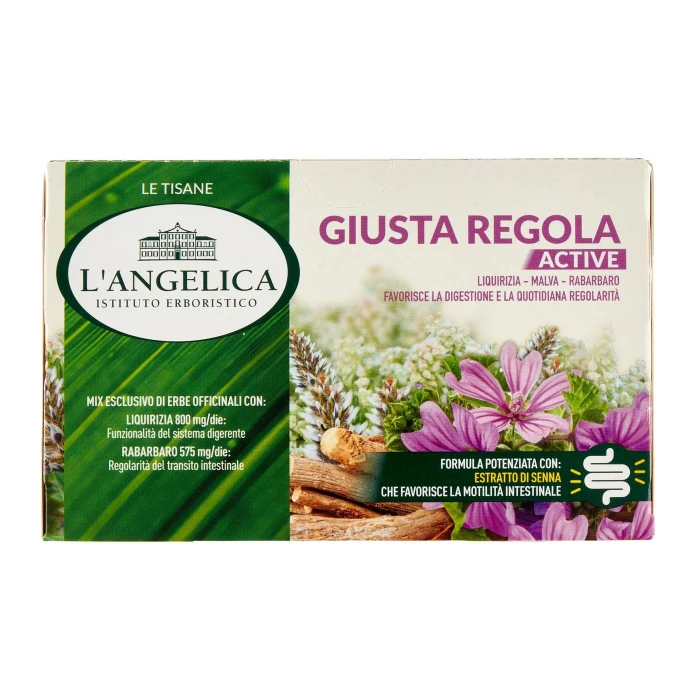 L'Angelica Le Tisane Giusta Regola Active 18 Filtri 36 g