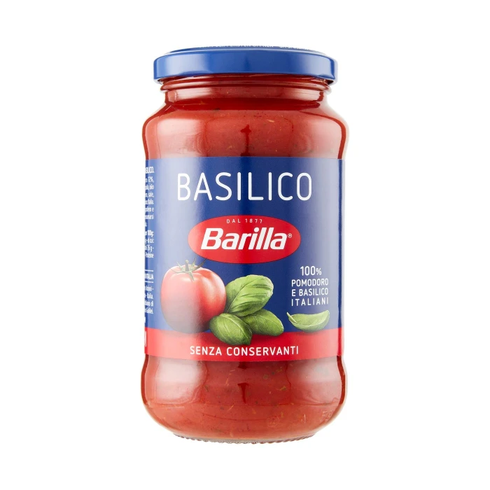 Barilla Sugo al Pomodoro e Basilico 100% italiani Condimento per Pasta 400g