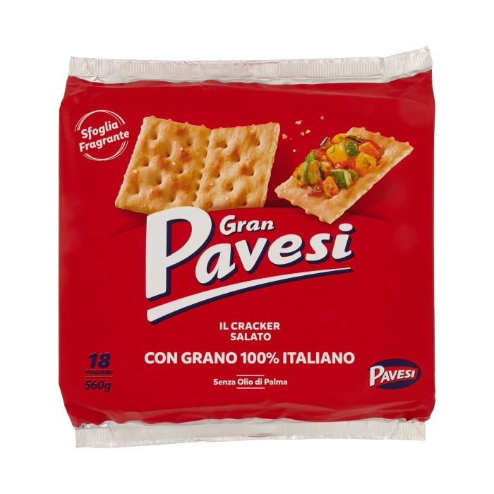 Gran Pavesi il Cracker Salato Grano 100% italiano 560g