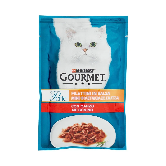 PURINA GOURMET Perle Filettini in Salsa con Manzo 85 g