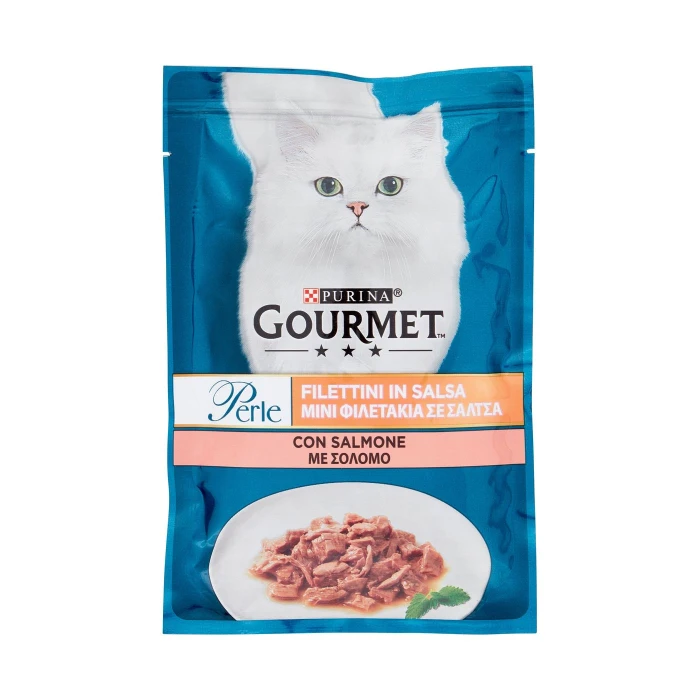PURINA GOURMET Perle Filettini in Salsa con Salmone 85 g