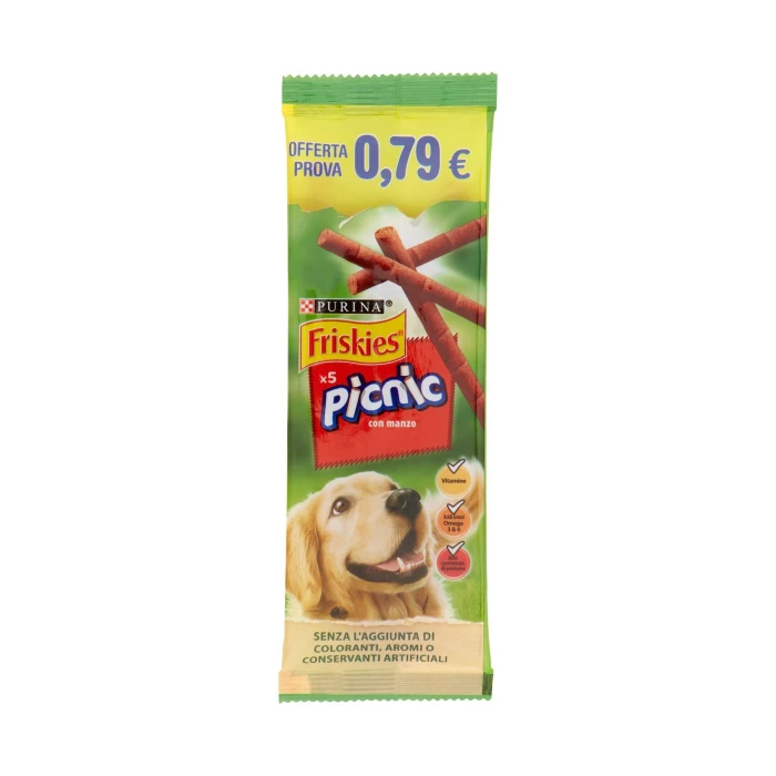 PURINA FRISKIES Picnic Snack Cane con manzo busta 42 g