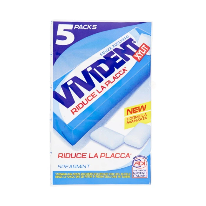 Vivident Xylit Spearmint 5 Packs 67,5 g