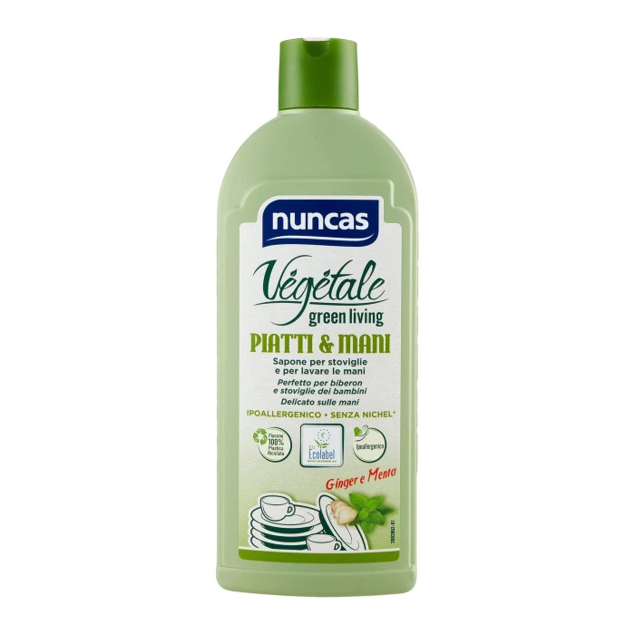 nuncas Vegetale Piatti & Mani Ginger e Menta 500 ml