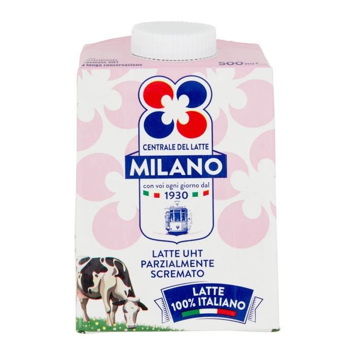 Centrale del Latte Milano Latte UHT Parzialmente Scremato 500 ml