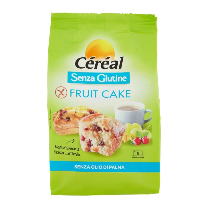 Céréal Senza Glutine Fruit Cake 6 Monoporzioni 200 g