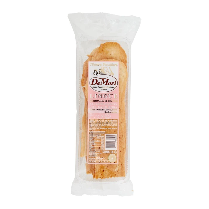 De Mori Lingue lavorate a mano all'Olio di Oliva con Sale Rosa 150 g