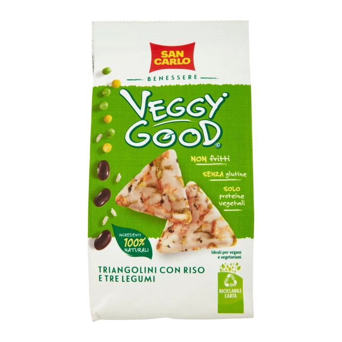 San Carlo Benessere Veggy Good Triangolini con Riso e Tre Legumi 65 g