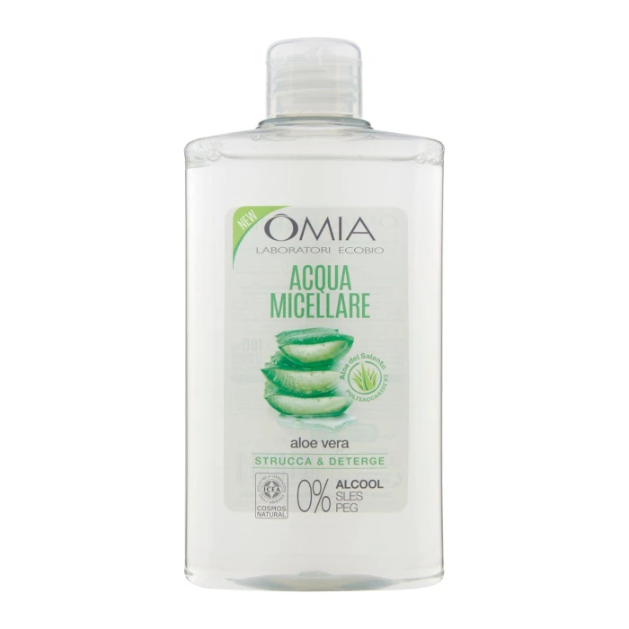 Omia Laboratori Ecobio Acqua Micellare Strucca & Deterge aloe vera 400 ml
