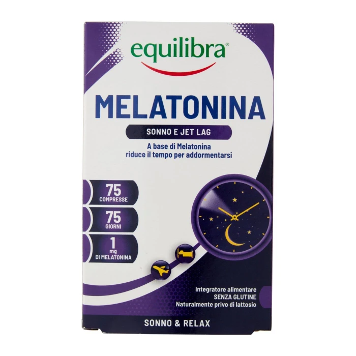 equilibra Melatonina Sonno e Jet Lag 75 Compresse 9,37 g